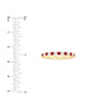 Ruby &amp; Diamond Stackable Band