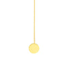 Circle and Engravable Disc Lariat Necklace