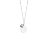 Sterling Silver Grandma Disk-Heart Necklace