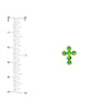 Tsavorite Stone Cross Pendant