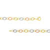 Tri-Colored Textured Link Bracelet