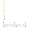Round Wire Paper Clip Chain Necklace