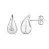 Sterling Silver Teardrop Stud Earrings