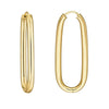 38.3mm Oval Round Hoop Hinged Earrings