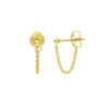 Cable Chain Huggie Earrings