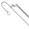 Sterling Silver RH-plated Adjustable 2.5mm Spiga Chain