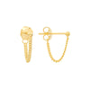 Curb Chain Front-to-Back Earrings