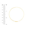 60mm Flat Wire Endless Hoop Earrings