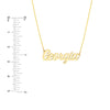 5mm Script Font Nameplate Necklace