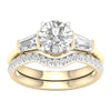 14K 2.15Ct Lab Grown Bridal Set