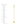 Bead Drop on Chain Earrings
