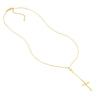1pt Diamond Cross Duo Adjustable Necklace