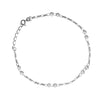Sterling Silver Beads on Figaro Chain Anklet