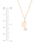 Script 'I' with Diamond Bezel Necklace