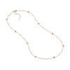 Diamond Star Bezels and Beads Necklace