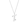 Script 'T' with Diamond Bezel Necklace