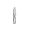 4x20mm Half Round DC Florentine Hoop Earrings