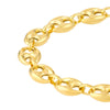 10mm Puff Mariner Chain with Fancy Oval Lobster Lock