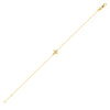 Diamond Tapered Cross Adjustable Bracelet