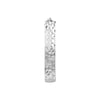 6mm Plated Sterling Silver Diamond-Cut Oval Hoops