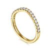 14K Yellow Gold Diamond Matching Wedding Band