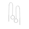 Open Disc Threader Earrings