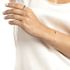 White Enamel Alternating Bar Bracelet