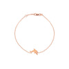 Plated Sterling Silver Mini CZ Dolphin Bracelet