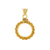American Eagle 1/10 Oz Rope Screw Top Bezel