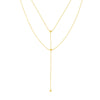 Two-Stranded Connecting Bead Dangle Necklace