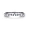14K White Gold Diamond Matching Wedding Band