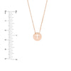 So You Cross Cutout Mini Disc Adj Necklace