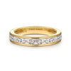 14K Yellow Gold Channel Set Baguette Diamond Anniversary Band