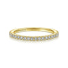 14K Yellow Gold Diamond Matching Wedding Band