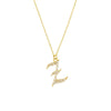 Diamond Gothic 'Z' Necklace