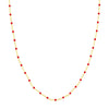 Red Enamel Bead Piatto Chain