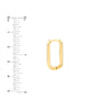 20mm Oblong Polished Mini Hoops