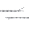 Emerald Cut Sapphire Solitaire Diamond Tennis Necklace