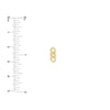 Diamond Triple Link Earrings