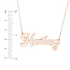 7mm Cursive Nameplate Necklace
