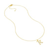 Diamond Gothic 'K' Necklace