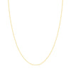 1.25mm Square Wheat Chain with Slider Bead
