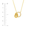 Linked Circle Ring Necklace