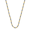 D/c Yell Ov.Bead And Blk Rnd Bead Neck