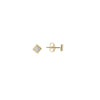 Mother of Pearl Enamel Rhombus Stud Earrings