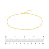 D/C Beads on Axis Chain Adjustable Anklet