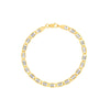 5.10mm Hollow 2T Star Valentino Bracelet