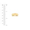 Alternating Puffy Hearts Ring