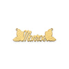 Butterfly Wings Nameplate Necklace