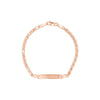 Kid's ID Bracelet on Heart Mirror Rope Chain